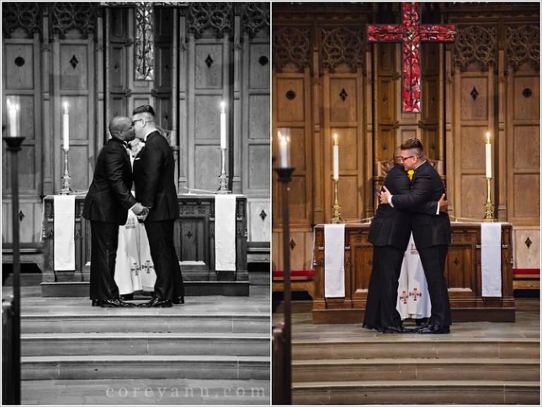 gay wedding ceremony at first congregational church in columbus ohio