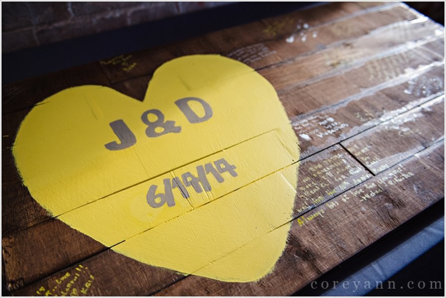 wooden wedding guestbook