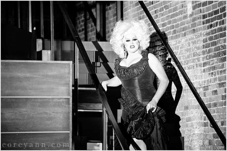 nina west performing at a wedding reception in columbus ohio