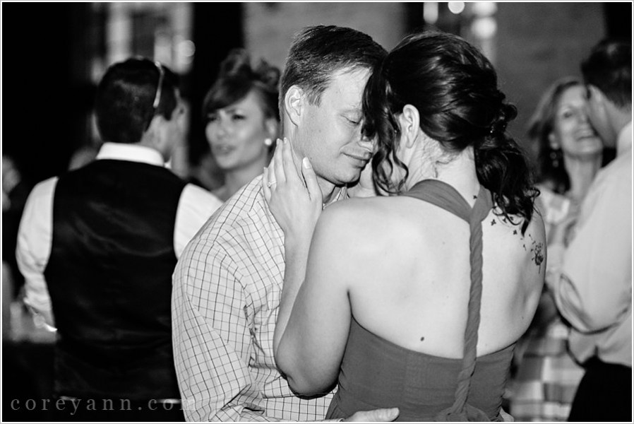 wedding reception at high line car house