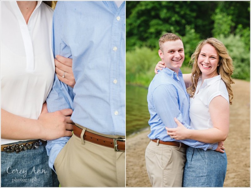 portage lakes engagement session