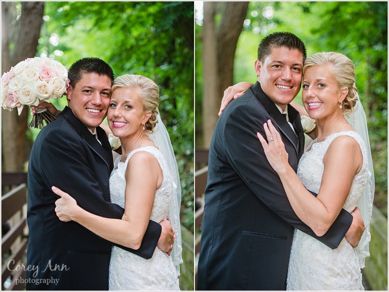 bride and groom in downtown kent