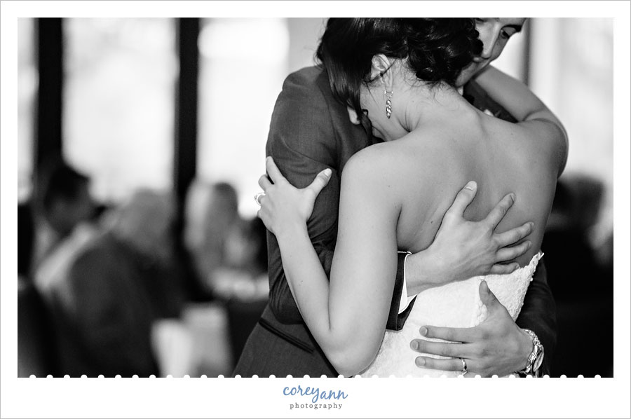 wedding reception at the lake club in poland ohiio