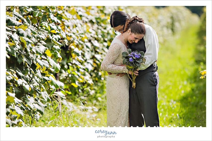 vineyard wedding portrait in ohio