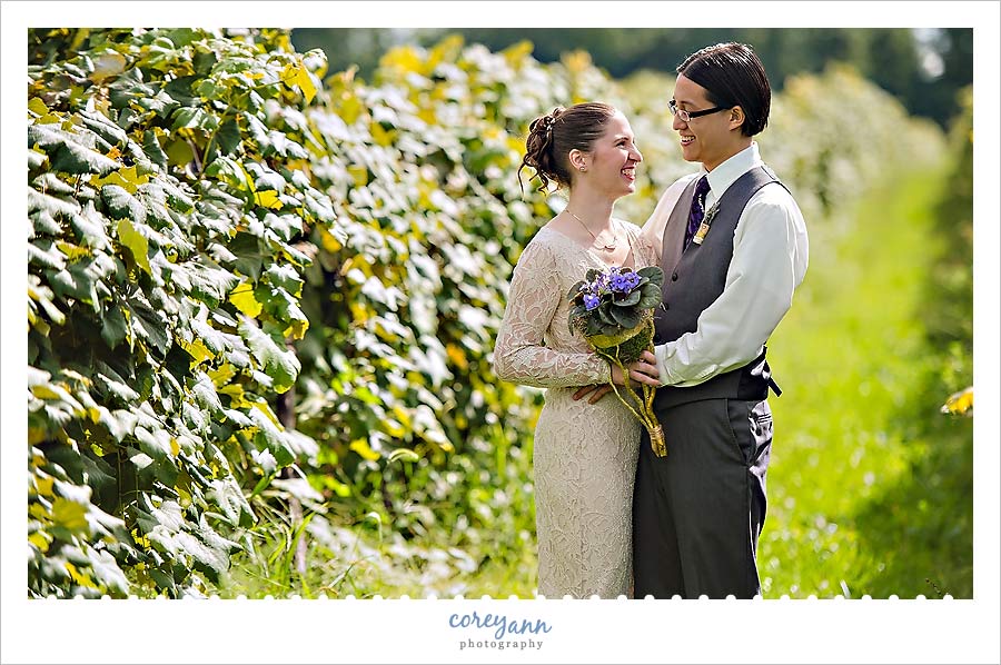 wedding at chalet debonne vineyard in madison ohio