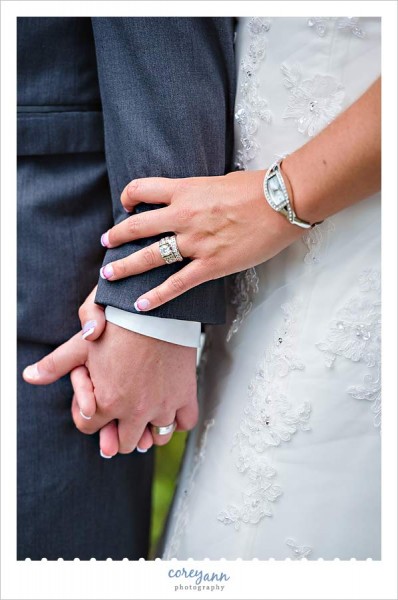 detail image of wedding rings in ohio