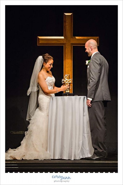 unity cross ceremony during wedding