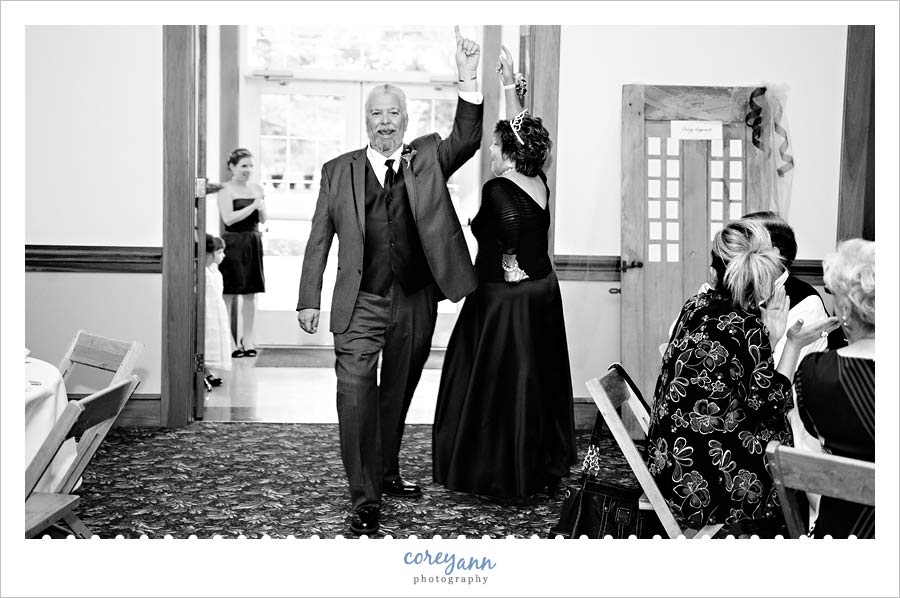 funny wedding entrance in ohio