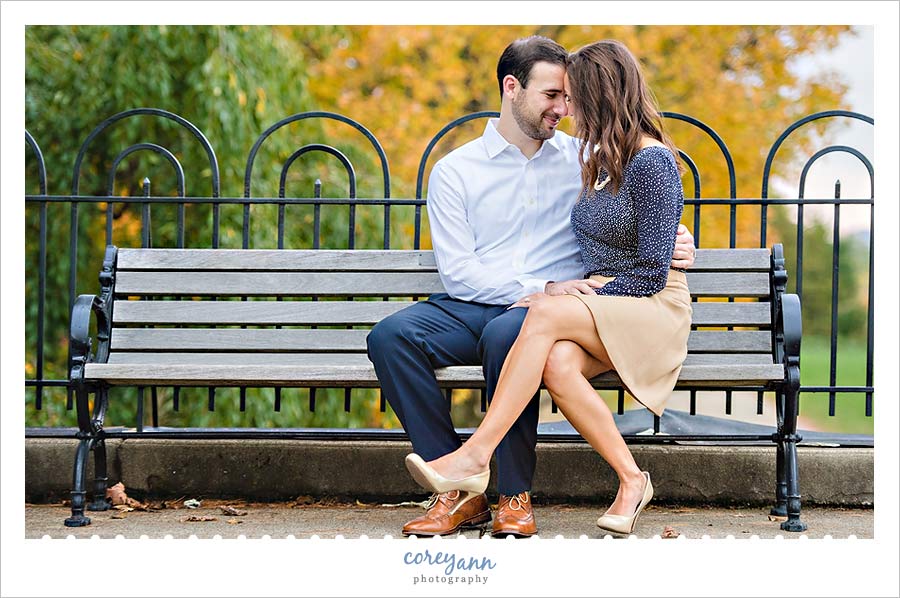 romantic engagement session in cincinnati ohio