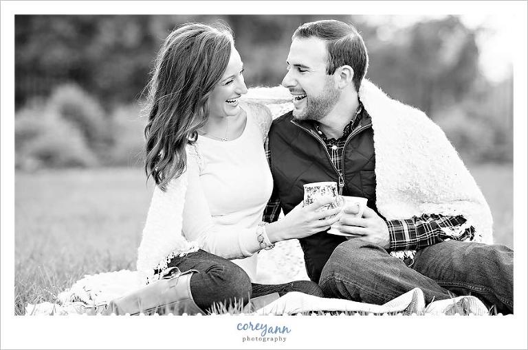 ault park engagement session in ohio