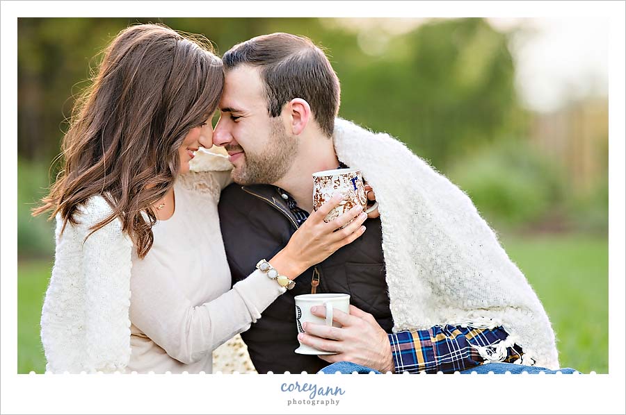 Engagement session at Ault Park in Cincinnati with Jenna and Marc