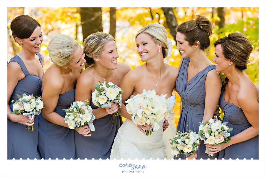 bridesmaid pose in cleveland ohio