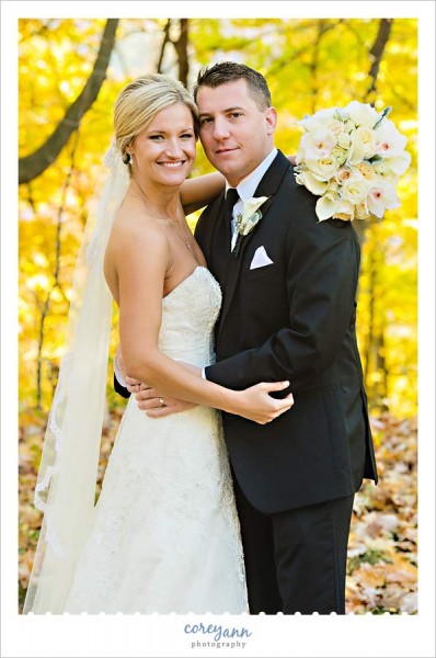 fall wedding portrait in cleveland ohio