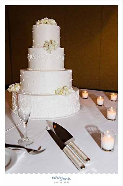 white wedding cake by wild flour bakery in cleveland