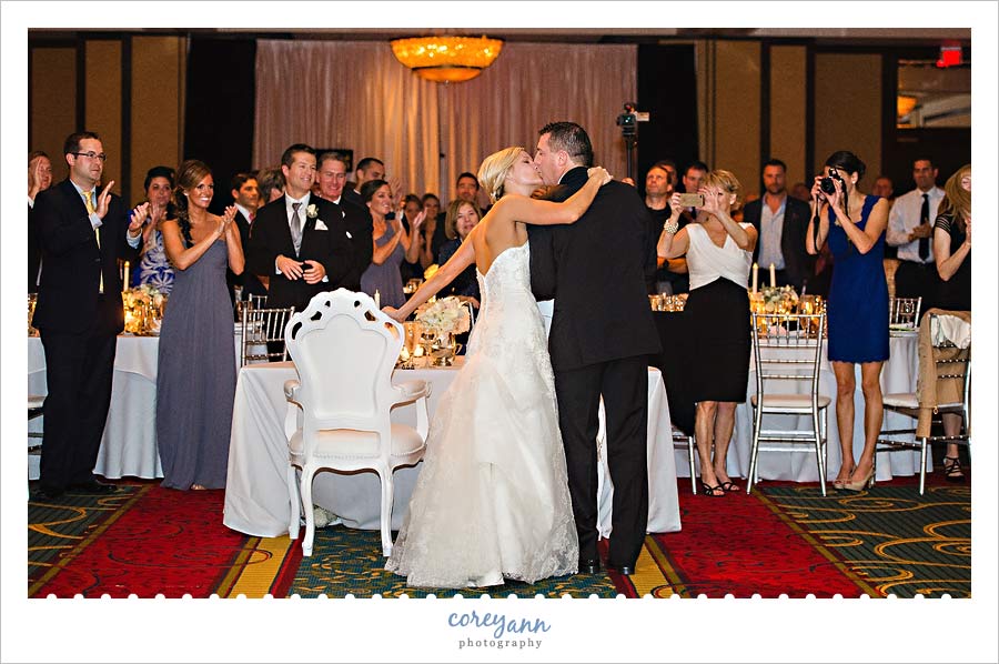 wedding reception at Cleveland Marriott Downtown at Key Center