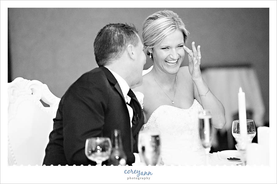 emotional wedding toast at reception in cleveland ohio