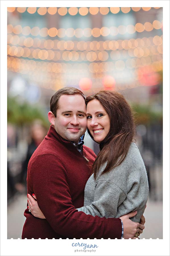 Downtown Cleveland Engagement Session with Gina and Chris