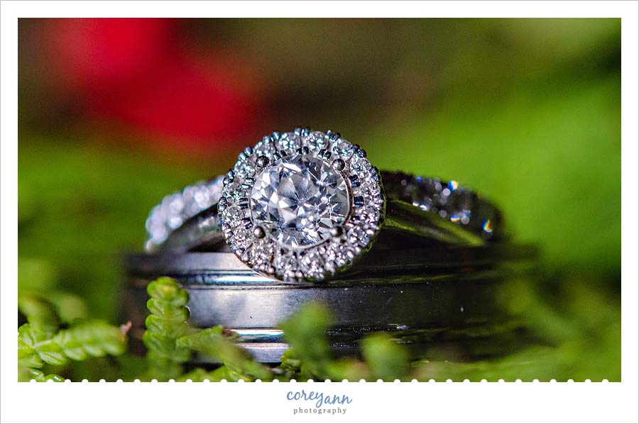 winter wedding wedding rings