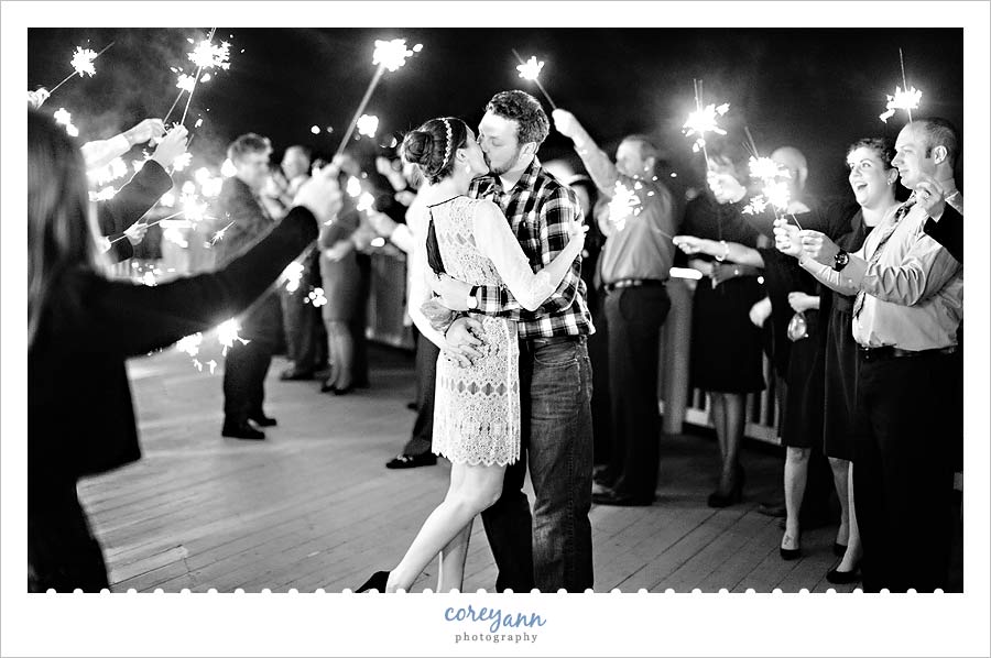 amarante'sSea Cliff Wedding Sparkler Exit