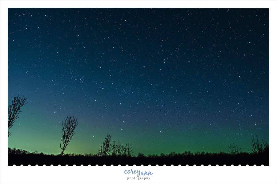 Northern Lights in Ohio at Observatory Park