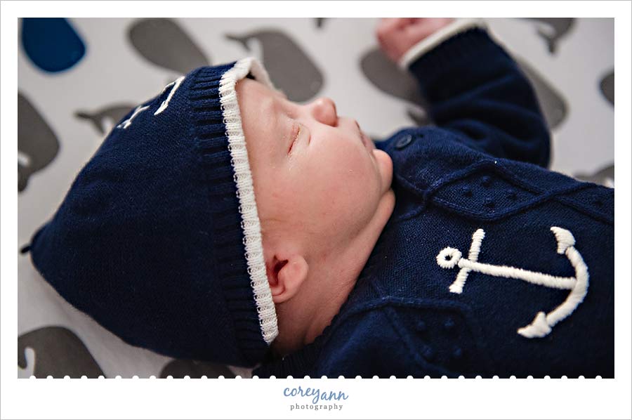 newborn baby portrait in northeast ohio