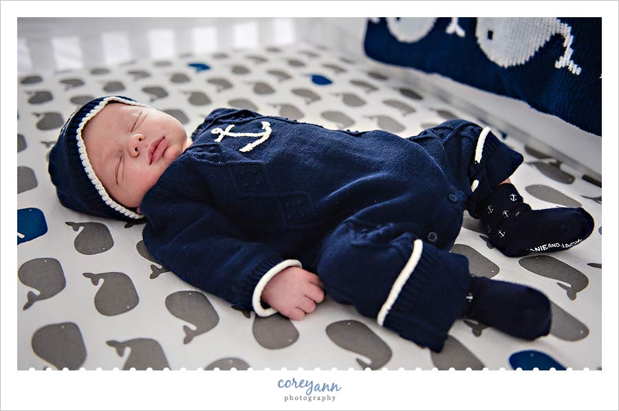 newborn baby lifestyle portrait in ohio