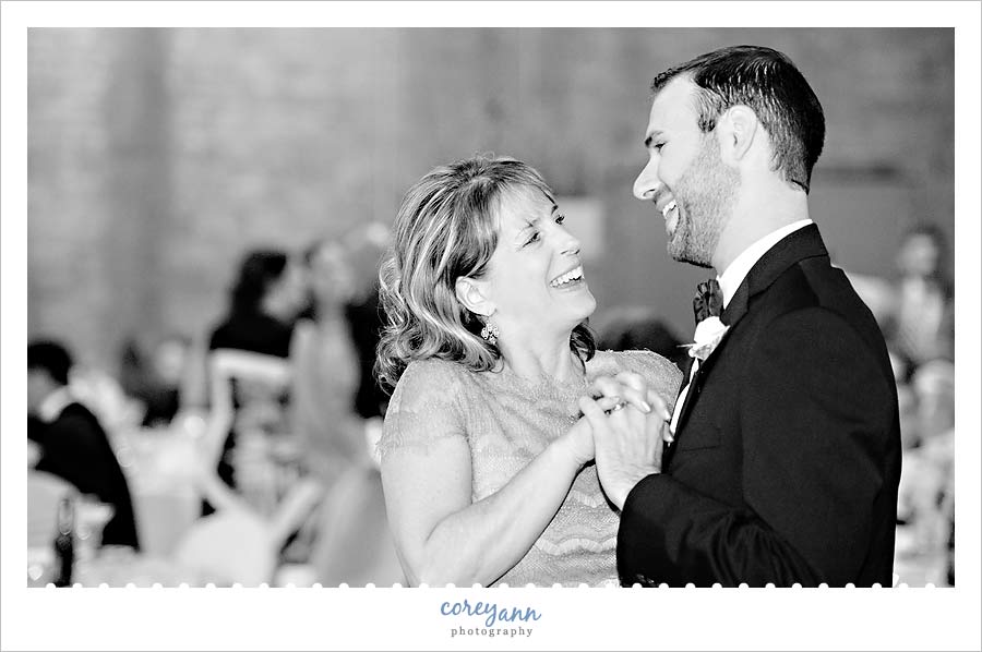 mother son dance at windows on the river