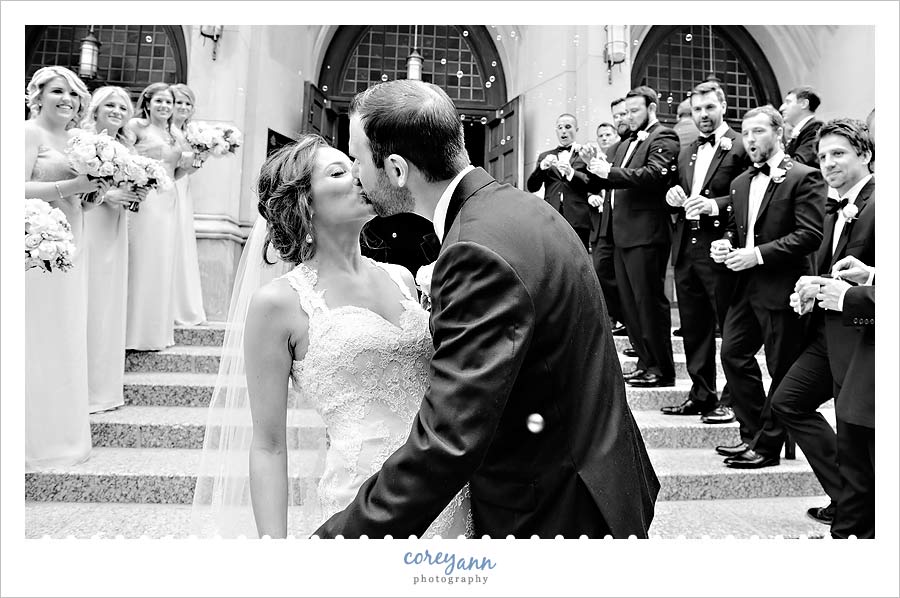 bubble exit from st john the evangelist church in cleveland