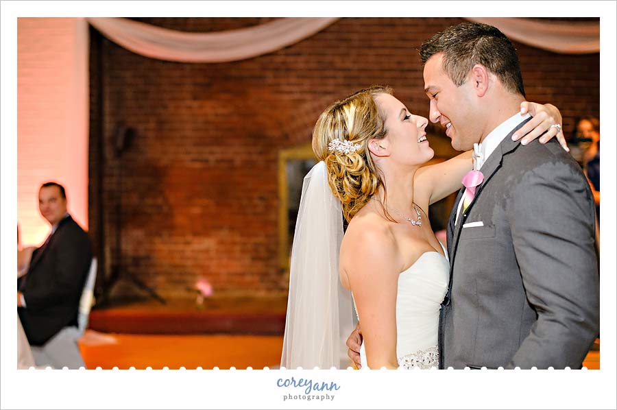 first dance at wedding reception in akron ohio