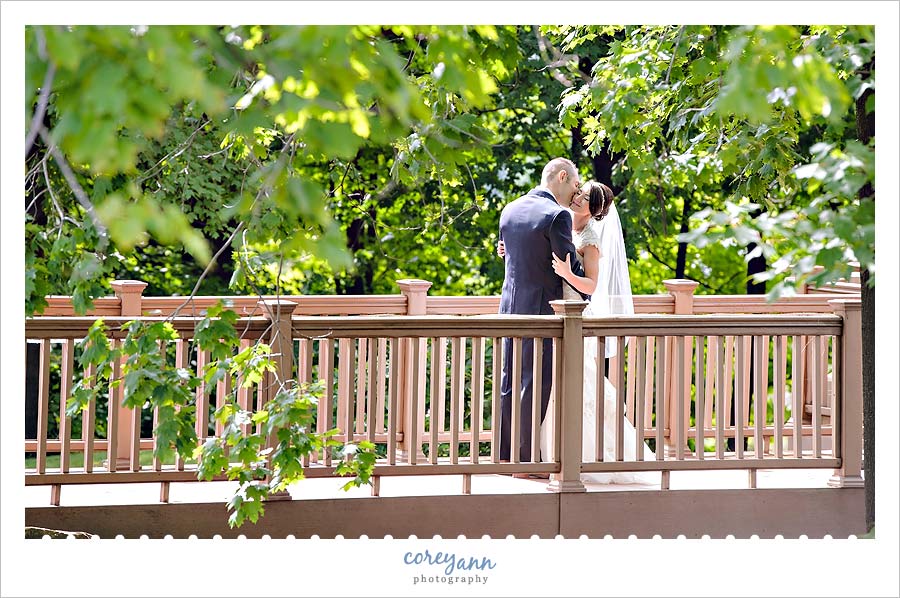 bride and groom first look before wedding