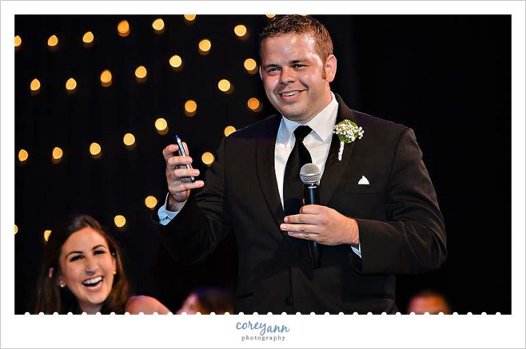 best man toast during wedding reception