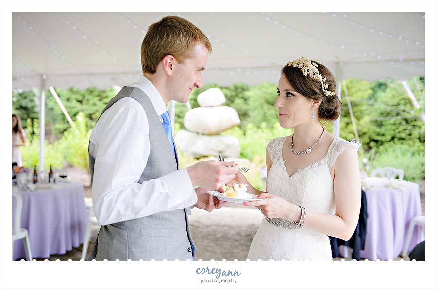 cutting the cake at thorncreek winery