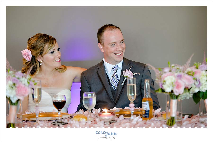 toast at wedding reception in chagrin falls ohio