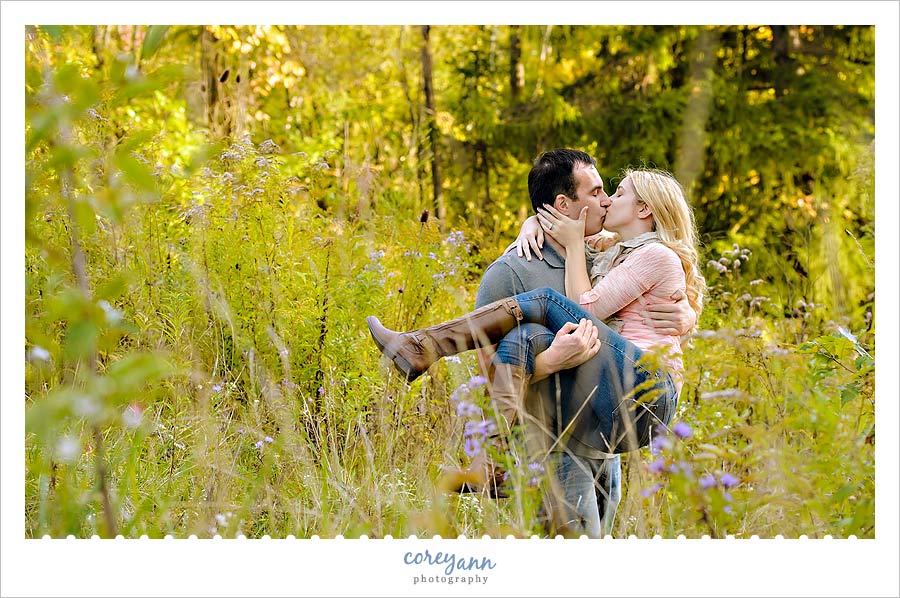 Hinckley Reservation Engagement Session with Corrigan and Scott