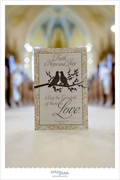 wedding program for catholic wedding ceremony