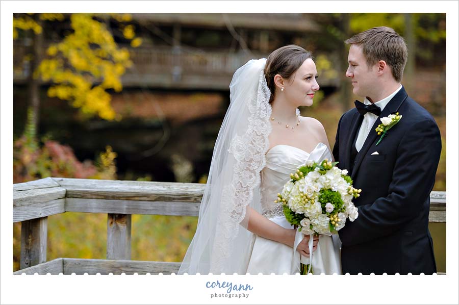 wedding portrait in lanterman's mill