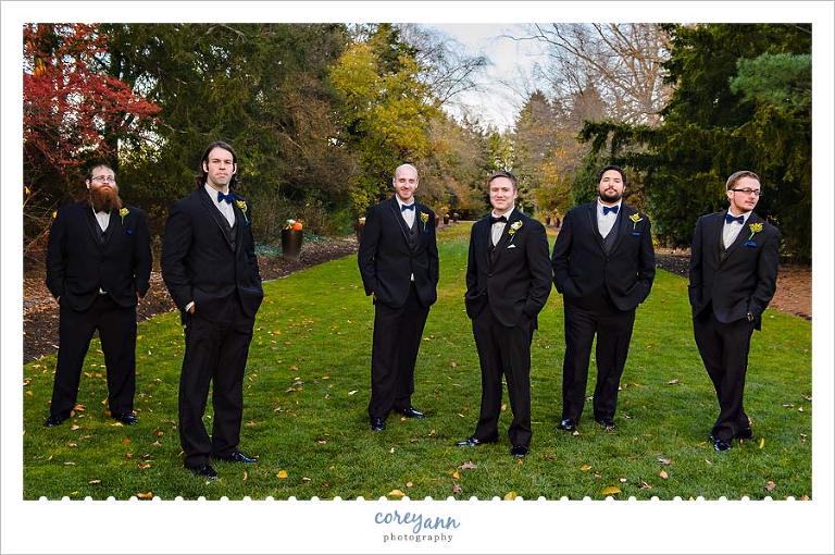 casual groomsman portrait in youngstown ohio