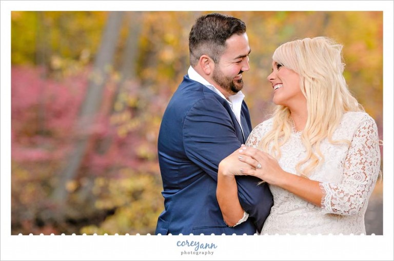 canton ohio engagement session in october