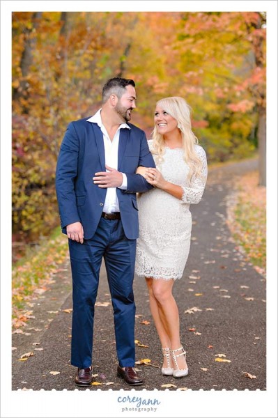 canton ohio engagement session in october
