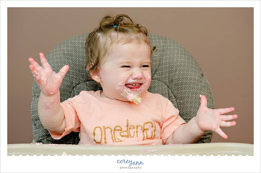 akron ohio one year old cake smash