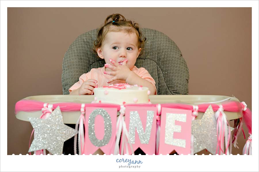 akron ohio 1 year old cake smash