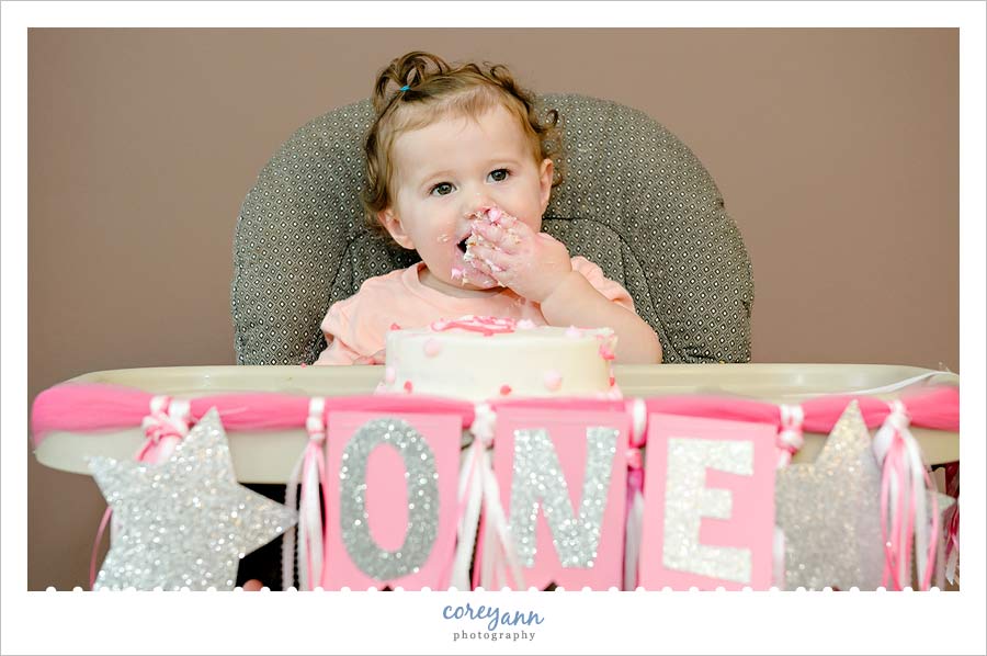 akron ohio cake smash portrait