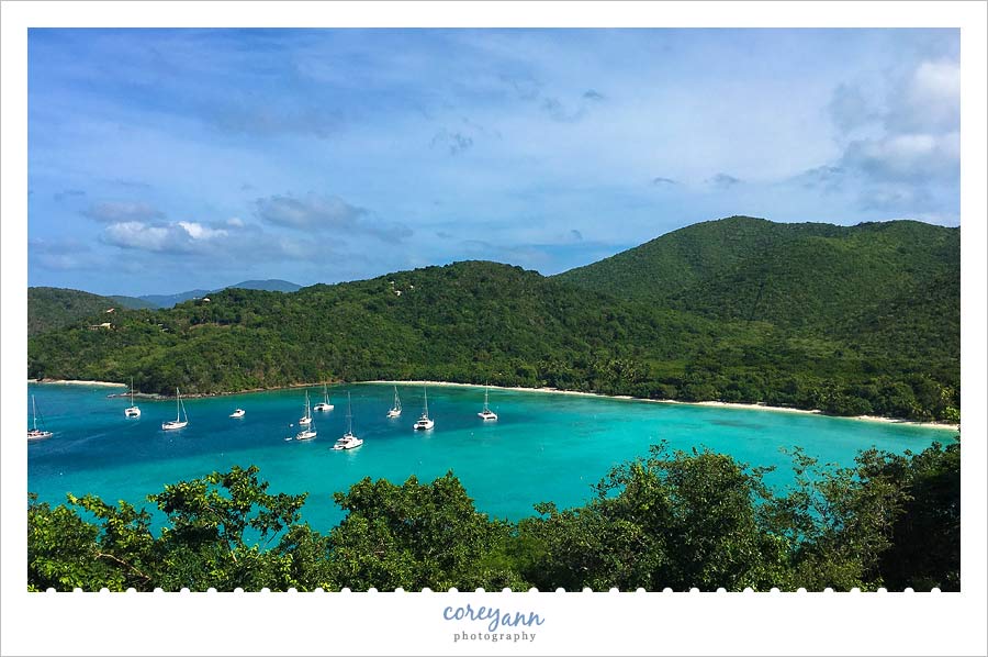 scenic overlook of maho bay on st john