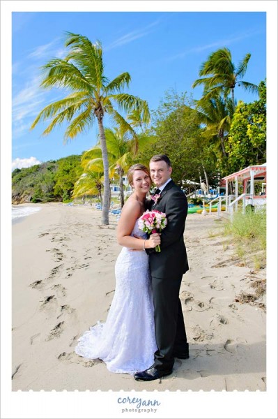 caribbean wedding ceremony on lime tree beach