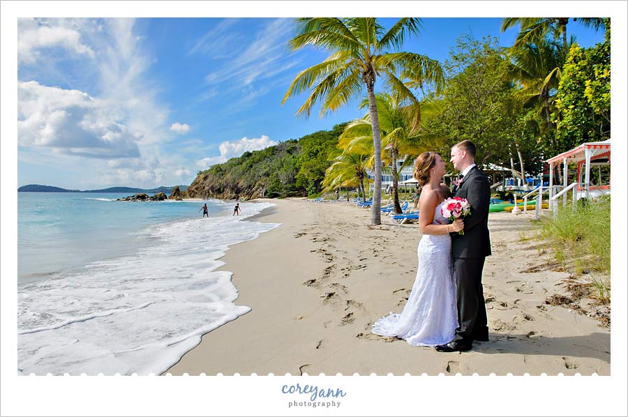 Lime Tree Beach Destination Wedding on St. Thomas with Emily and Erik