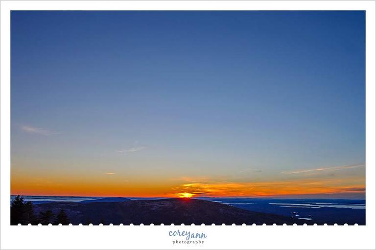 Sunset from Cadillac Mountain 
