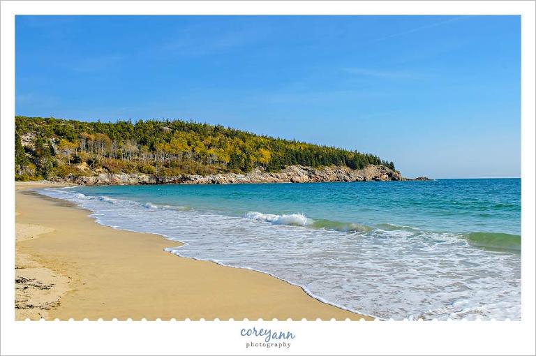 Sand Beach in Acadia National Park in Maine