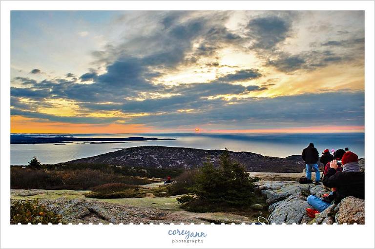 Sunrise from atop Cadillac Mountain