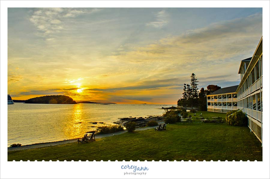 Sunrise in Bar Harbor Maine