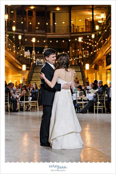 First Dance during Wedding Reception at the Hyatt Regency in Cleveland